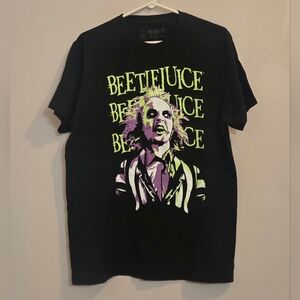 Beetlejuice Black Halloween T Shirt Size Large